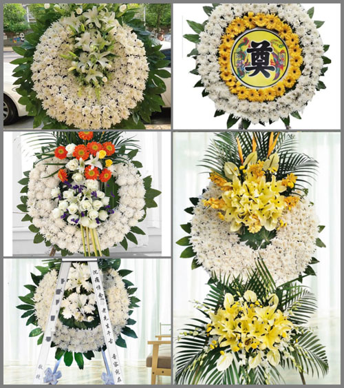 浙江省宁波宁海县强蛟镇加爵科村花圈速递